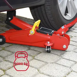 Unitec Rangierwagenheber Stahl 2 T rot