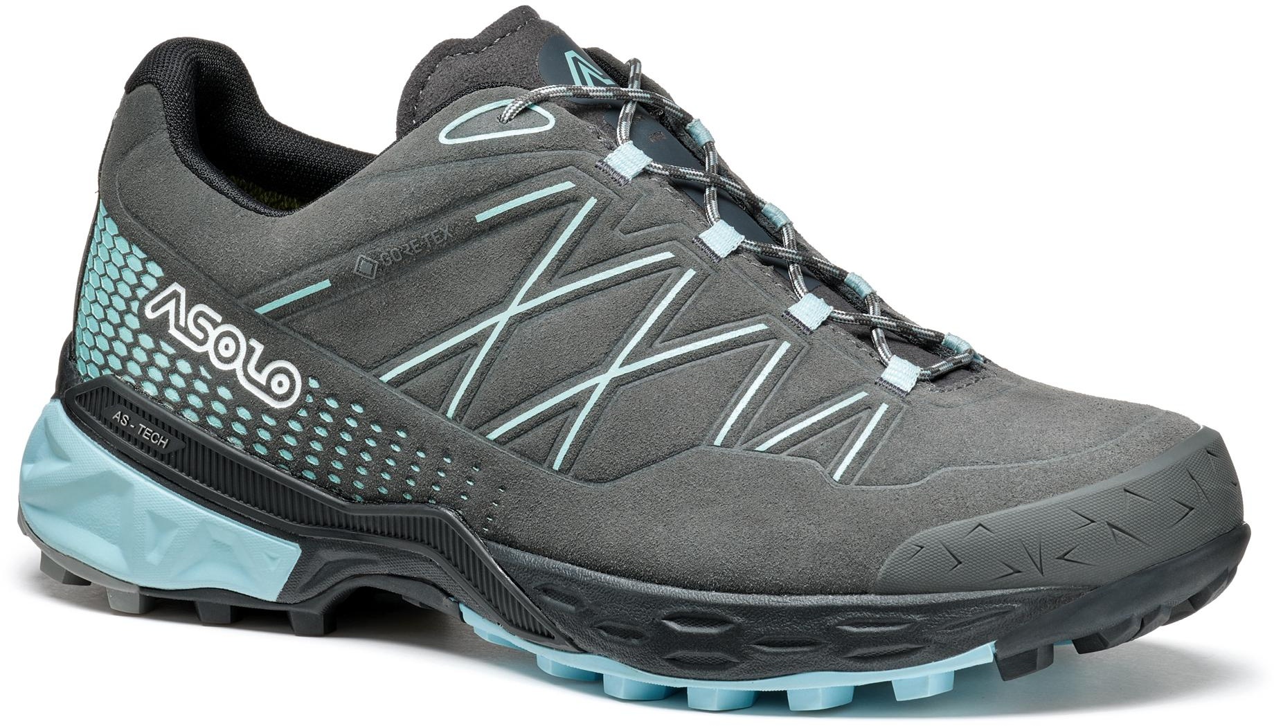 Asolo Damen Tahoe Leather GTX Wanderhalbschuh, 6 - Graphite-Celadon