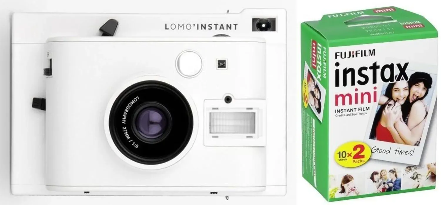 Lomography Lomo'Instant Mini White + Instax Mini Film DP