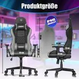 Kesser Gamingstuhl Ergonomisch grau|schwarz PC