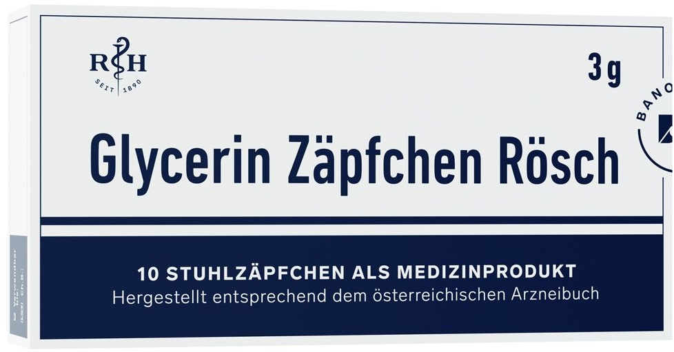 Glycerin Zäpfchen Rösch 3 g Suppositorien 10 St 10 St Suppositorien