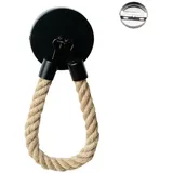 Toilettenpapierhalter ohne Bohren, Vintage Toilettenpapierhalter, mattschwarzer Toilettenpapierhalter für Badezimmer und wc