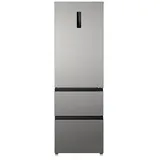Wolkenstein WFD400ENFDDIX Kühl-Gefrierkombination (401 l, 1908 mm hoch, Dark Inox)
