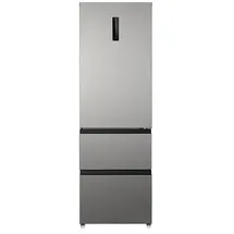 Wolkenstein WFD400ENFDDIX Kühl-Gefrierkombination (401 l, 1908 mm hoch, Dark Inox)