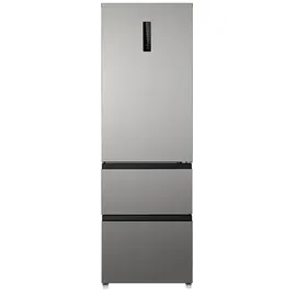 Wolkenstein WFD400ENFDDIX Kühl-Gefrierkombination (401 l, 1908 mm hoch, Dark Inox)