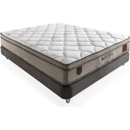 Villa Möbel Bett Set Roma 90x200 Beige, Bett (ohne Matratze), Bett mit Stauraum - Beige