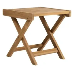 Gartenhocker Volos aus Teakholz, Natur