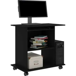 vidaXL Schreibtisch Schwarz 80x50x75 cm Holzwerkstoff