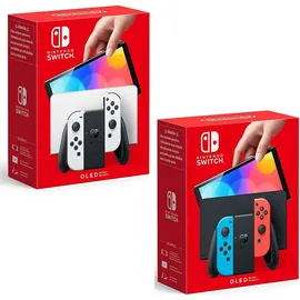 Nintendo Switch OLED-Modell neon-blau/neon-rot