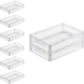 Proregal Transparenter Eurobehälter LightLine 12 x 40 x 60 cm 8-tlg. transparent