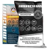 Macari Vergleichssieger 2021-Luftentfeuchter Auto Wiederverwendbar 1 kg natürliche Füllung, Extra Robust Made in Germany, Anti Beschlag Entfeuchter. Gegen Feuchtigkeit & Gerüche Auto & Schrank, Auto Zubehör