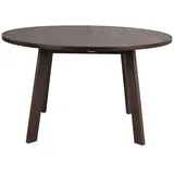 Pharao24 Esstisch Isa, aus Massivholz braun rund | 130 cm x 75 cm x 130 cm