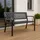 gogarden Gartenbank 120 x 49 x 76 cm Schwarz
