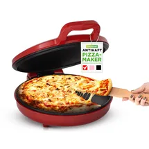 NutriChef Pizzaofen 30 cm Rot