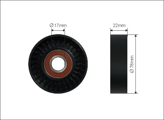 CAFFARO Spannrolle, Keilrippenriemen 0299 für KIA HYUNDAI