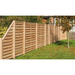 Zaunelement Douglasie Sichtschutz Genf – Sichtschutzzaun aus Douglasie in Natur – stabiler Zaun in 178,5 x 181 cm – Sichtschutz für Garten & Terrasse