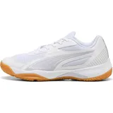 Puma Solarflash Iii W+Indoor Court Shoe, Puma White Lilac Crush Berry, 45 EU