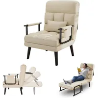 Verstellbares Schlafsofa, verstellbarer Schlafsessel, für Wohnzimmer, Schlafzimmer und Lesezimmer, zusammenklappbares Ottoman-Bett für Mittagspausen und Faulenzen