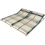 Sleepneo Extra Stabiler Premium Lattenrost 160x200, bis 200Kg belastbar, Kopfteil verstellbar, 42 Latten, 7 Zonen Lattenrost aus Buche und verstärkter Birke, Made in Germany