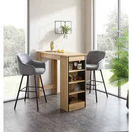 Stolkom Bartisch Mojito 50 x 103 x 115 cm Schwarz