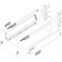 Blum TANDEMBOX antaro SET C-Reling, BLUMOTION 30kg, NL 550,