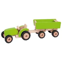 GoKi Traktor mit Anhänger grün (55941)