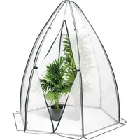 Woltu Gewächshaus Foliengewächshaus 160x180cm, PE halbtransparente Tomatengewächshaus Winterschutz, überwinterungszelt