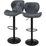 ML-Design Barhocker Anthrazit, Metall, 41x110x47 cm, Esszimmer, Barmöbel, Barhocker