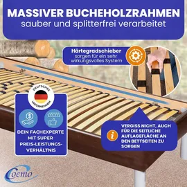 Coemo BASIC Lattenrost starr - nicht verstellbar KURZ