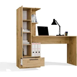Top e shop Schreibtisch COSMO Eiche Artisan / Braun