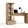 Top e shop Schreibtisch COSMO Eiche Artisan / Braun