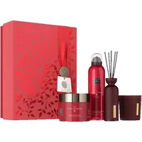 RITUALS The Ritual of Ayurveda Geschenkset Gift Set L Duschschaum 200 ml + Body Cream 200 ml + Mini-Duftstäbchen 70 ml + Duftkerze 140 g
