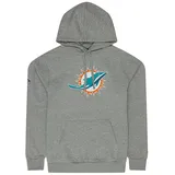 New Era Miami Dolphins NFL Team Logo Hoody Grau Kapuzenpullover - S