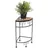 DanDiBo Ambiente Blumenhocker Mosaik Eckregal 42 x 42 cm Schwarz
