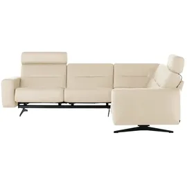 Stressless Eckcouch Leder 2-Sitzer Creme