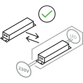 Fischer & Honsel Deckenleuchte Cross TW«, Metall, 4,5 W - schwarz
