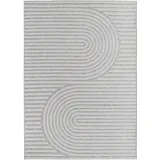 KADIMA DESIGN Küchenteppich Bohemian Robust Waschbar Strapazierfähig Terrasse Garten Grau 140x200 cm OEKO-TEX Gekettelt – VENTOUX von Kadima Design