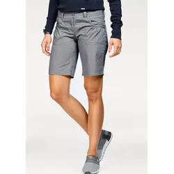 Bermudas KANGAROOS, Damen, Gr. 34, N-Gr, grau (hellgrau), Web, Obermaterial: 100% Baumwolle, unifarben, casual, schmal kurz, Hosen Shorts Strandshorts, krempelbar