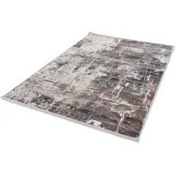 Teppich ASTRA "Vercelli 235 Kurzflorteppich", beige (beige, creme), B:80cm H:9mm L:150cm, Kunstfaser, Teppiche, Fransenteppich, wollig weiche Oberfläche, mit Fransen, 3-D Effekt, Wohnzimmer
