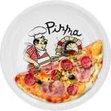 VAN WELL Pizzateller Küchenchef Porzellan Pizza Pasta 30,5 cm