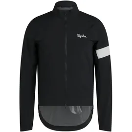 Rapha Core Rain Jacke Herren Schwarz/Weiß XL