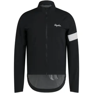 Rapha Core Rain Jacke Herren Schwarz/Weiß XL