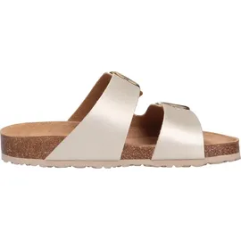 TAMARIS Damen Pantolette beige, Gr.39 - Beige - 39 EU
