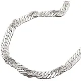 GALLAY Armband 3mm Singapur diamantiert Silber 925 19cm