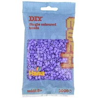 Hama Beutel mit Perlen 1000 St. pastell lila