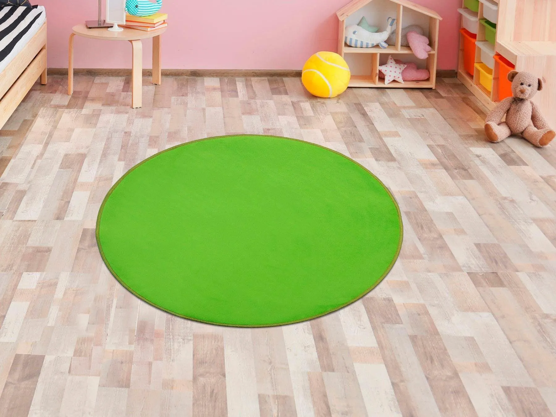 Primaflor-Ideen in Textil Kinderteppich »SITZKREIS«, rund, Spielteppich ideal im Kinderzimmer Primaflor-Ideen in Textil grün Ø 133 cm