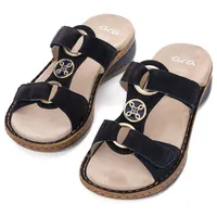 ARA Pantolette »HAWAII«, Keilabsatz, Sommerschuh, Schlappen mit Klett, Gr.