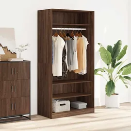 vidaXL Kleiderschrank 100x50x200 cm Braun Eiche-Optik