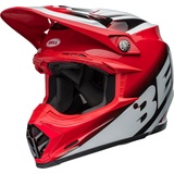 Bell Helme Bell Moto-9S Flex Rail Motocrosshelm - Rot/Weiß/Schwarz - XL