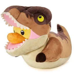 TUBBZ Plüsch-Ente Jurassic Park - Trex - Braun